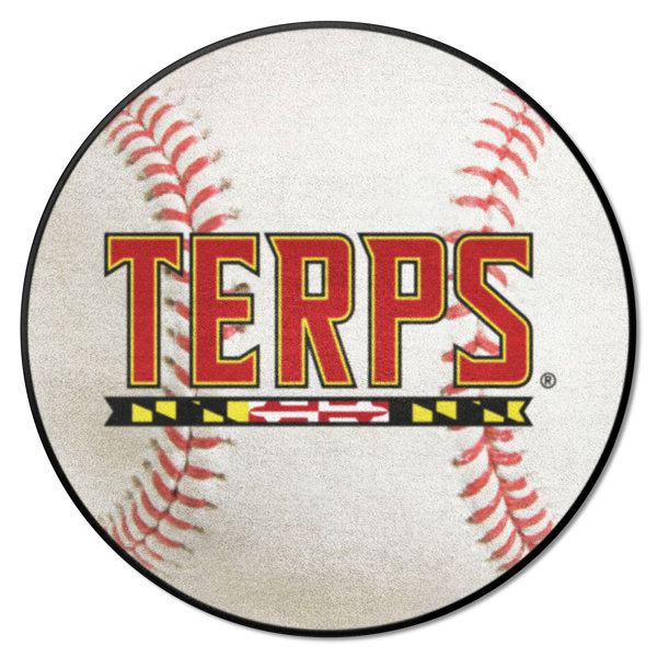 FANMATS Machine Tufted Performance White/Orange Rug Wayfair